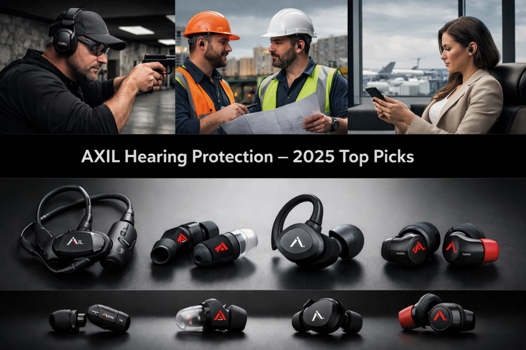 Best AXIL Hearing Protection Earbuds for Shooting, Work & Travel