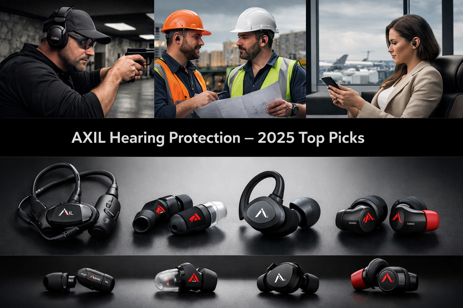 Best AXIL Hearing Protection Earbuds for Shooting, Work & Travel