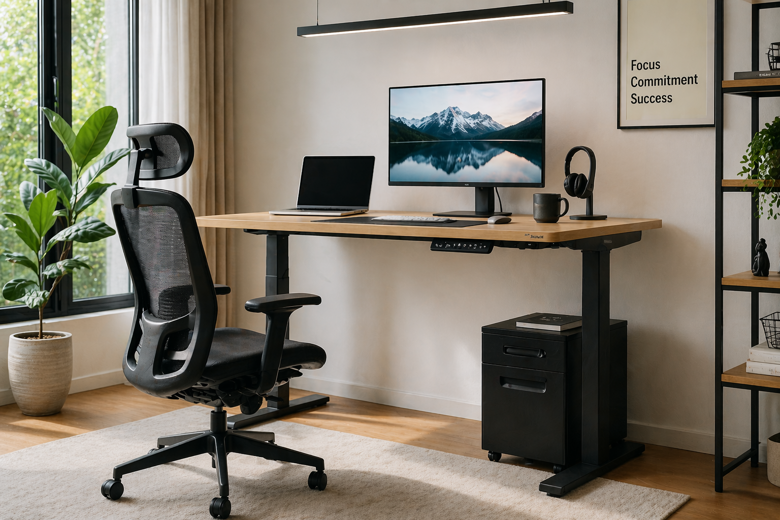 🖥️ Mein Home-Office Setup Upgrade (FlexiSpot Schreibtisch + Stuhl)
