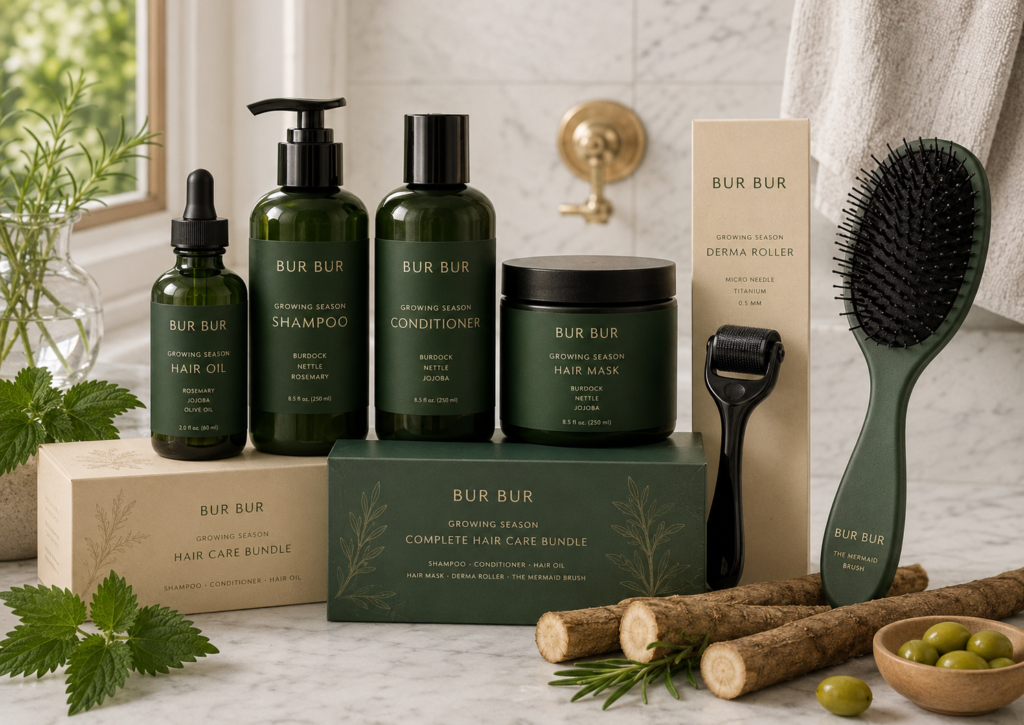 Best BUR BUR Growing Season Products for a Complete Hair Care Routine