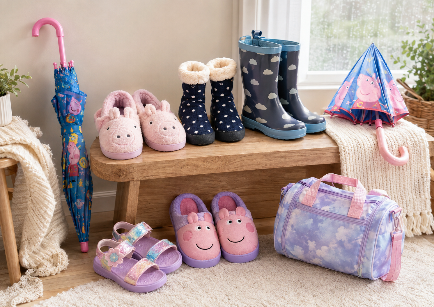 Best totes Kids Products Slippers Socks Wellies Umbrellas and Peppa Pig Picks