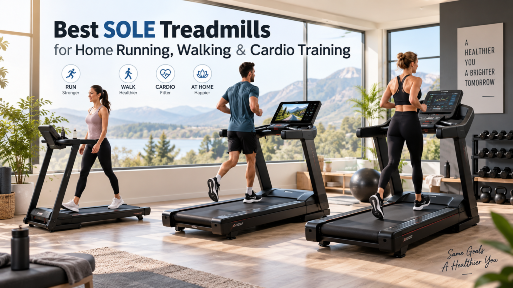 Best SOLE Treadmills for Home Running Walking and Cardio Training