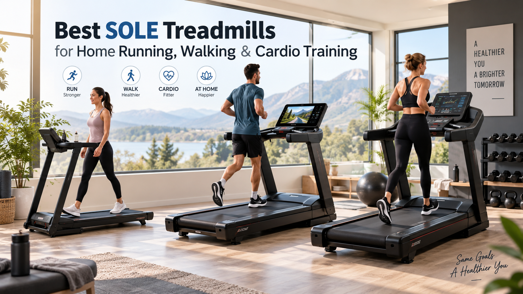 Best SOLE Treadmills for Home Running Walking and Cardio Training